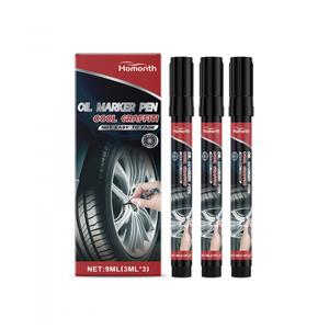 Marcadores de Pintura para Neumáticos de Automóvil – DIY, Graffiti y Decoración Creativa del Coche (3 unidades x 3 ml)