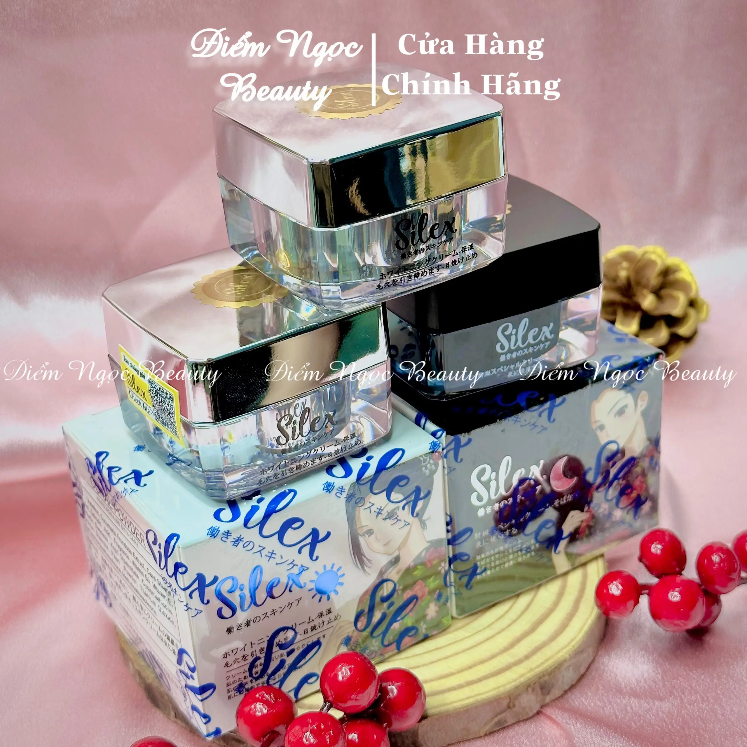 Compo [2 Kem Ngày+ 1 Kem Đêm] Silex Nhật Bản Giúp Mờ Nám, Hỗ Trợ Dưỡng Sáng Da, Mịn, Đều Màu Da 20g Dưỡng Ẩm Da Skincare Nữ Women Làm Đẹp Da Chăm Sóc Da