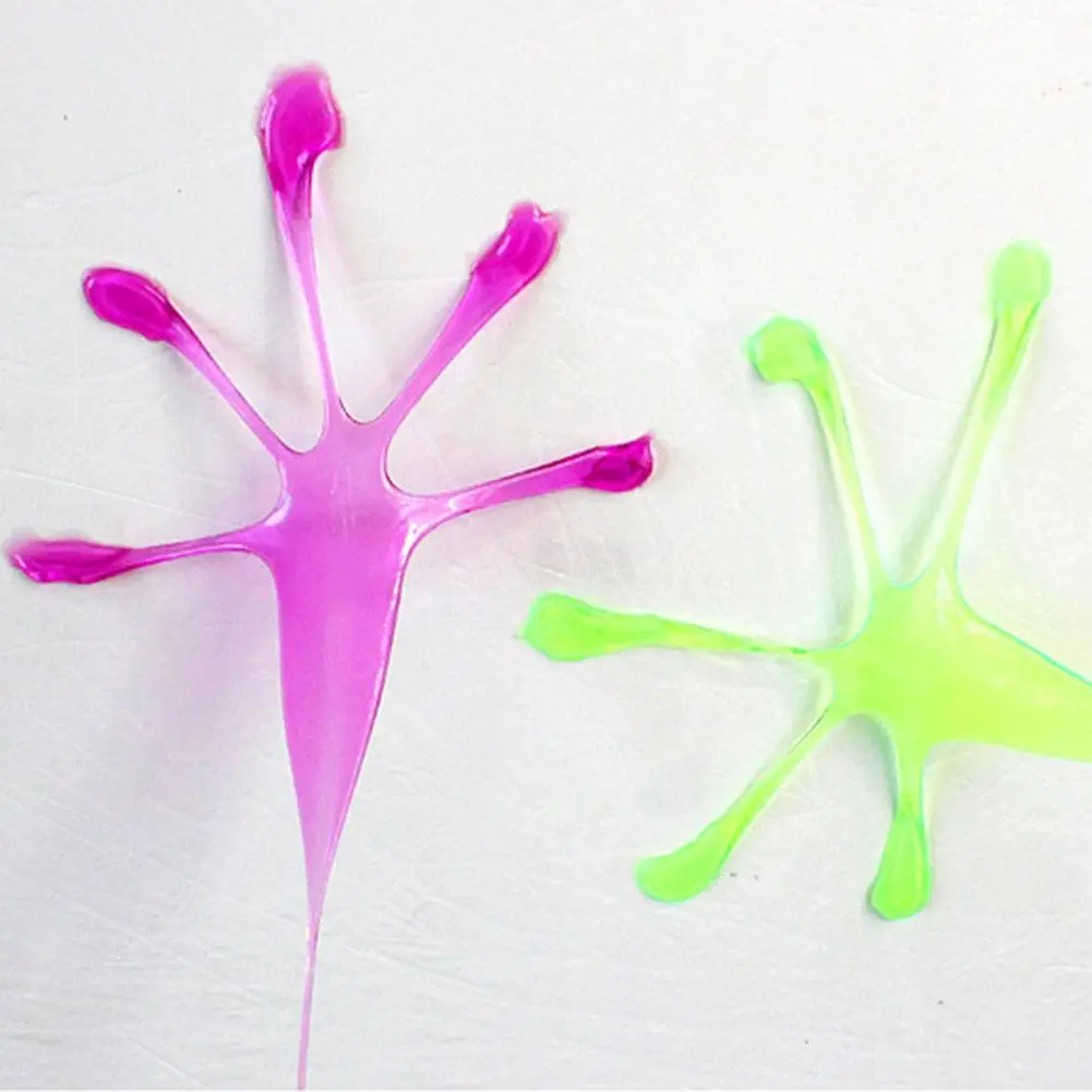 Mainan Tapak Tangan Melekit, Saiz Besar, Sesuai untuk Kanak-kanak dan Dewasa, Mainan Elastik, Reka Bentuk Tapak Tangan Dinding, Lucu, Mainan Kanak-kanak, Z1U5 Plastik Toys
