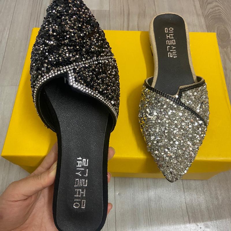( Lỗi nhỏ ) _ Sục nữ đính đá mũi nhọn đế 2,5cm siêu xinh 9