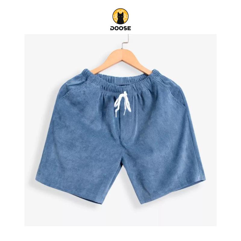 Quần Short Đùi Nhung Tăm Nam Nữ DOOSE Style Unisex Ulzzang HQ - Đủ Màu 2