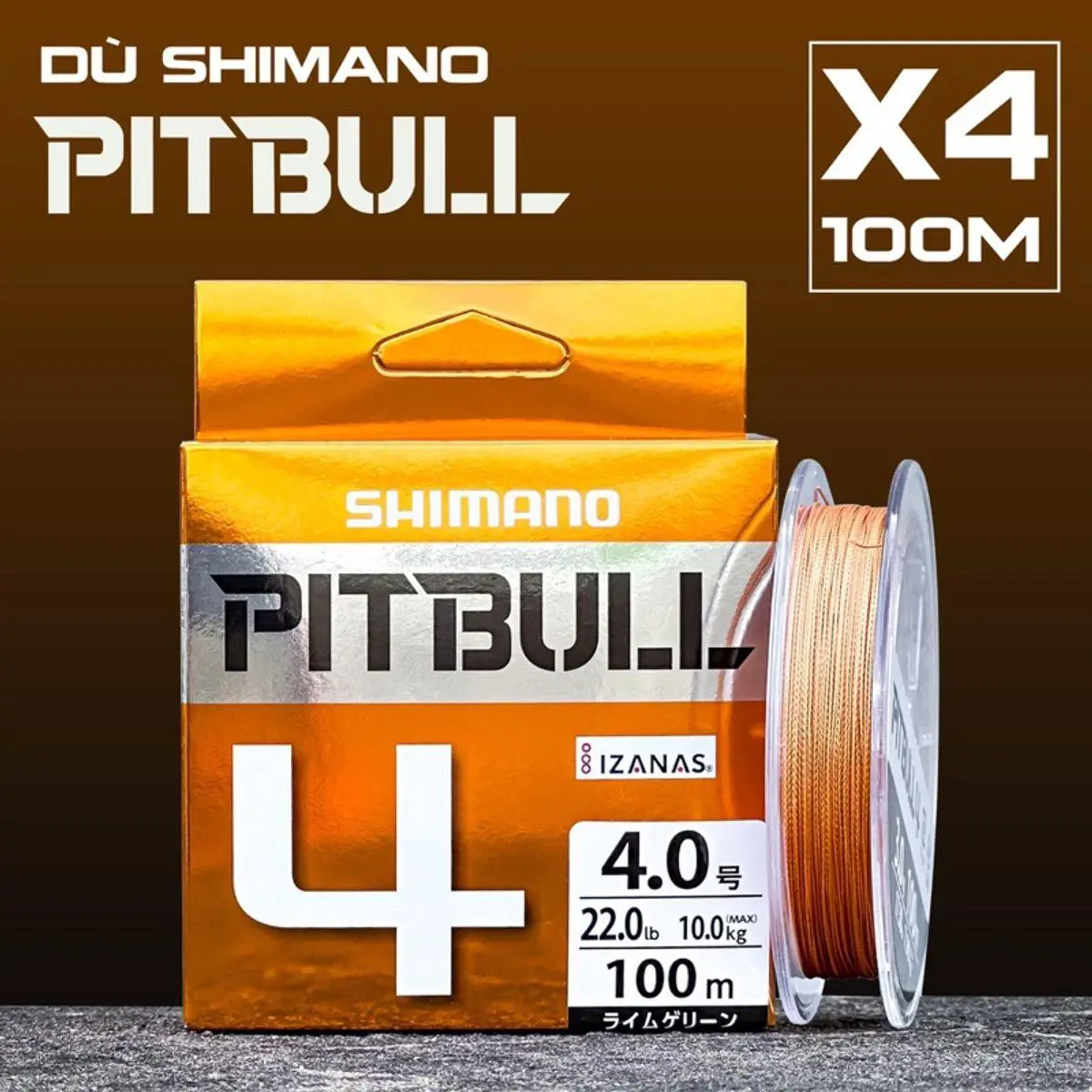[SALE]  Dây Dù Câu Cá PE SHIMANO PILLBULL  X4 100m Tải Cá Lớn Độ Dẻo Dai Cao