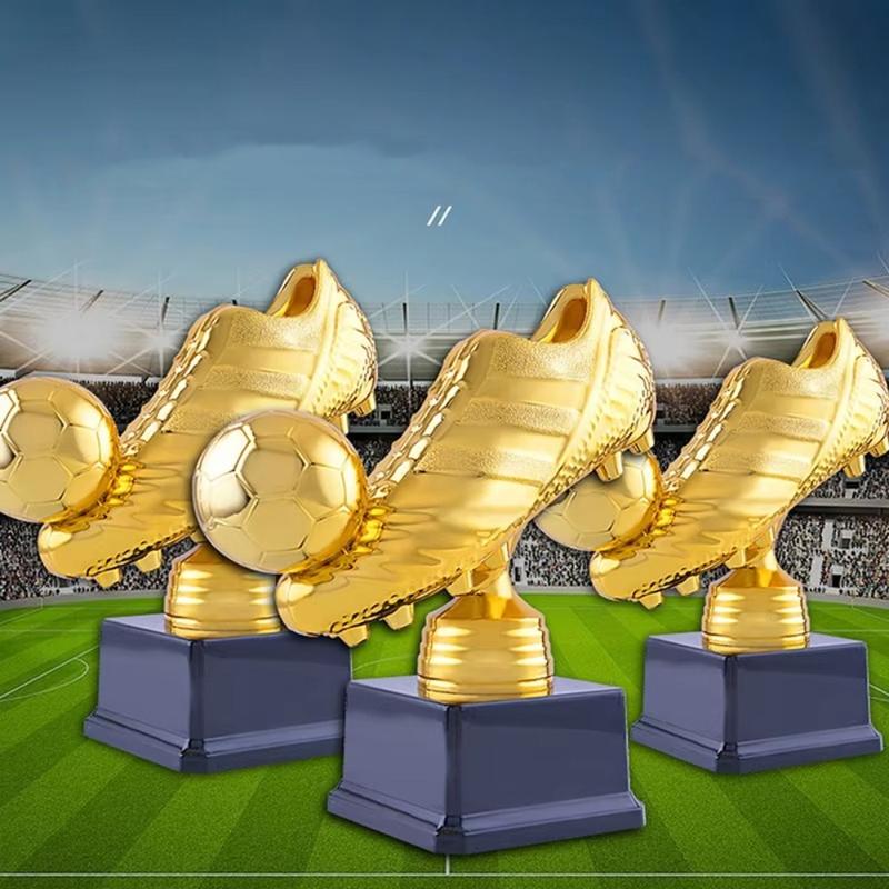 Model European Football Golden Boot Award Trophy Plastics Football Match Soccer Fans Souvenir Cup Excellent Player Award Competition Honor Football Shoe Award Home Decor 0