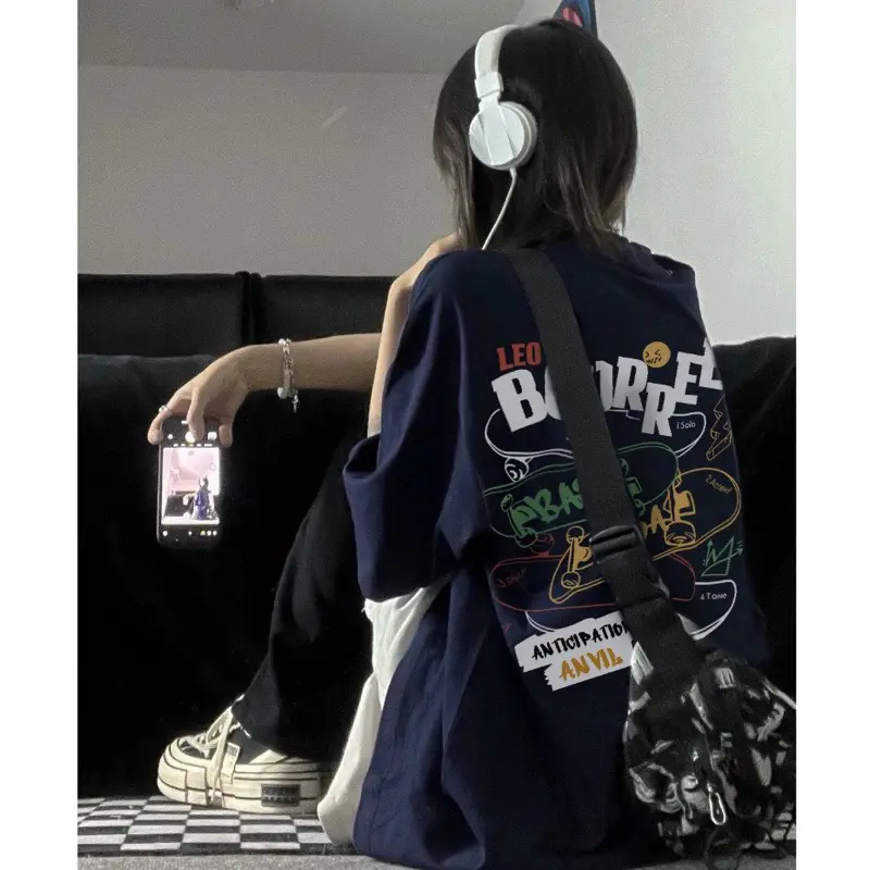 Áo thun phông logo tay nam nữ  Kemshop1908  lỡ form rộng BOURREE Unisex