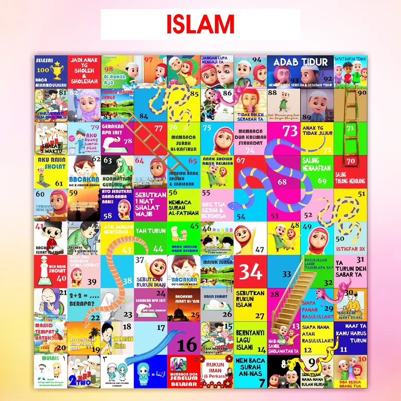 Permainan Anak Ular Tangga Jumbo 6
