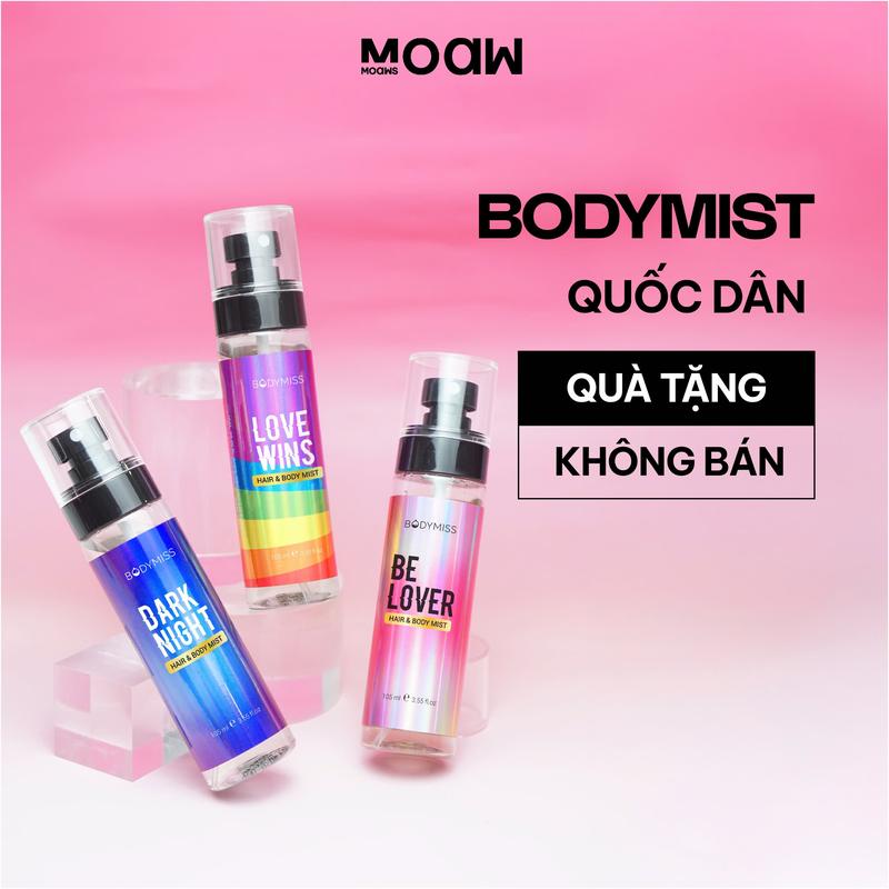 [QUÀ TẶNG KHÔNG BÁN] Body Mist Unisex - Xịt Thơm Toàn Thân Hương Nước Hoa Nam & Nữ Nước Hoa Mùa Hè BODYMISS EHERB Cosmetic Perfume Women 105ml (Chai) 0