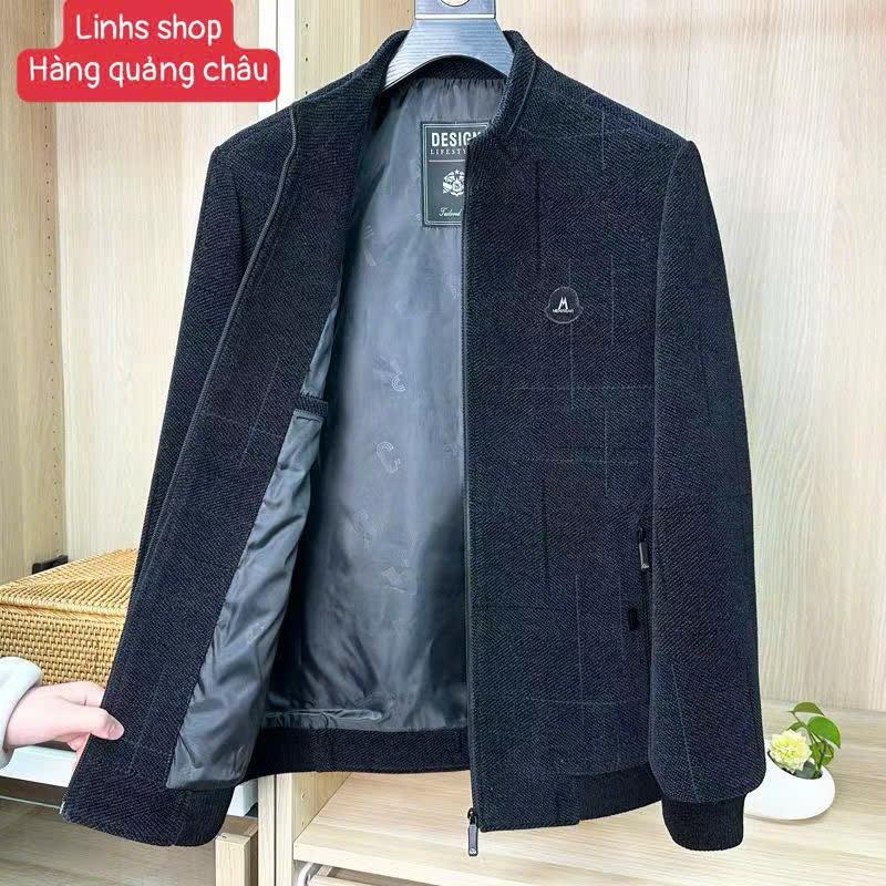 {Quang chau} Áo khoác trung niên lót lông mùa thu đông cho nam, bố, chồng/ Hàng loại 1 - Linhs shop