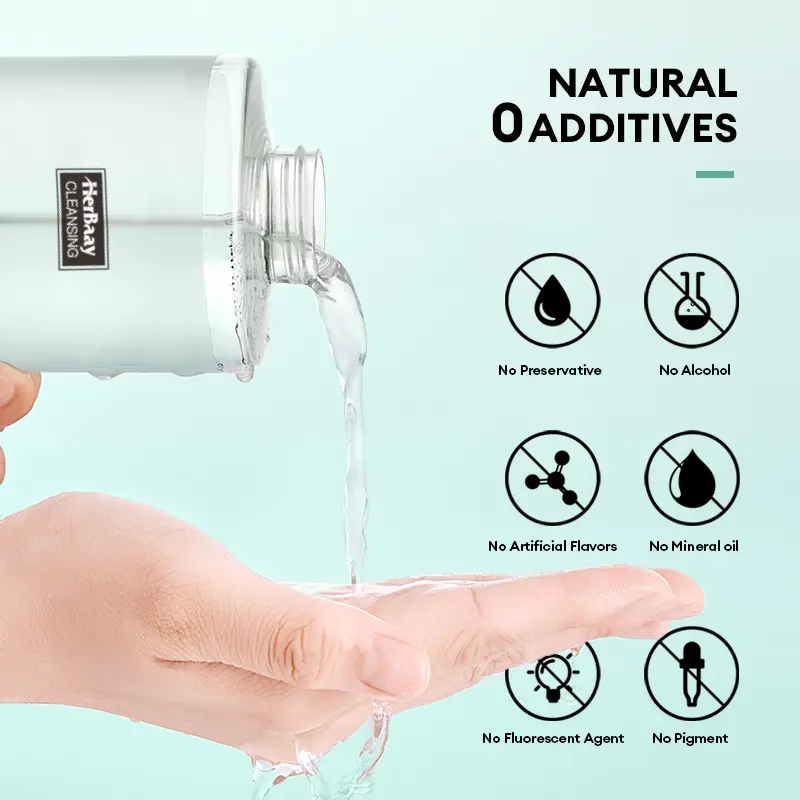 【BUY ONE GET ONE】HerBaay 5 Seconds Cleansing Brightening Micellar Cleansing Water Makeup Remover Mata Tanpa Membuat Iritasi Moisturizing hydrating Deep Cleaning 145 ml 6