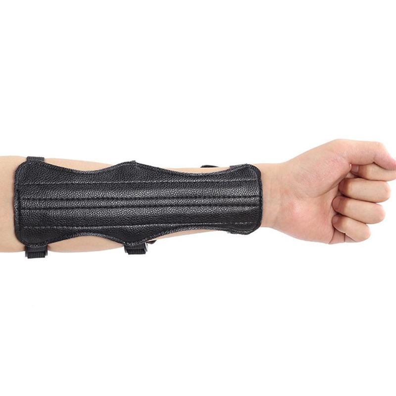 Product Introduction of 1Pcs Achery Arm Forearm Guard Finger Tab Protector Set Leather For Traditional Recurve Bow Y6S9 37