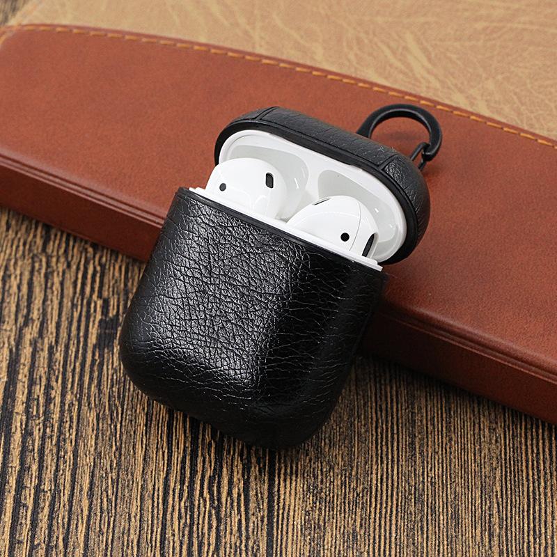 Product Introduction of For apple airpods leather case 1st / 2nd（with Keychain） 1