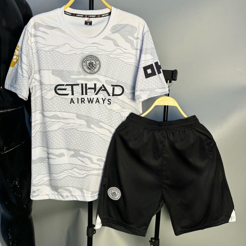 Quần áo bóng đá,đồ đá banh CLB MC DRAGON TRẮNG 2024-2025 chuẩn thi đấu,thấm hút mồ hôi cực đẹp - sport hoàng phúc Trang Phục Chạy Bộ thoáng khí Thun