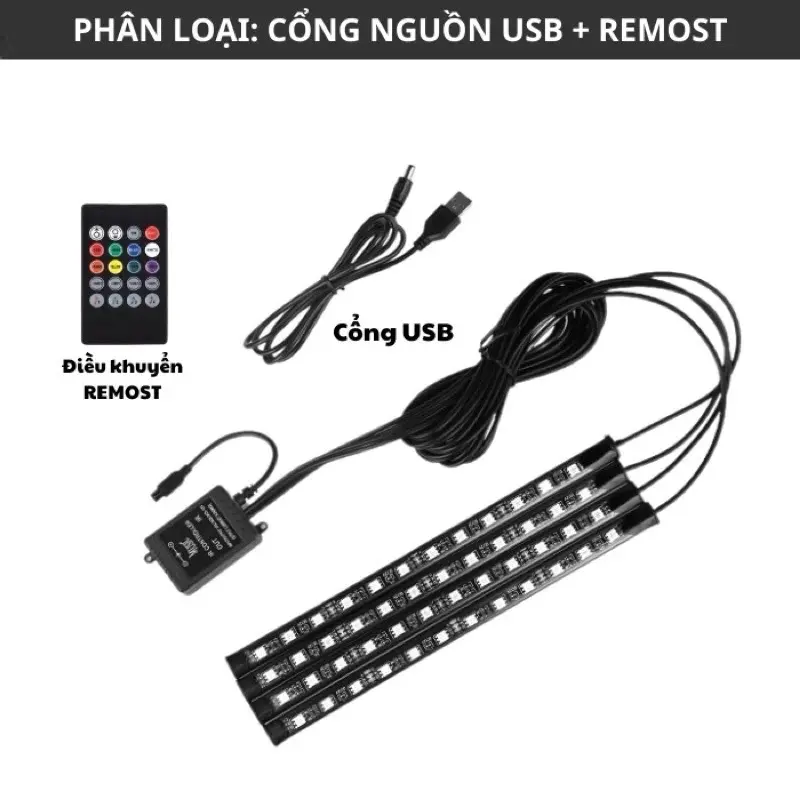 ￼Đèn led gầm ghế ô tô ️Loại 48Led - Hàng loại 1 cao cấp️Điều chỉnh nháy theo nhạc -giọng nói.  Đầy đủ các chế độ chỉnh 6