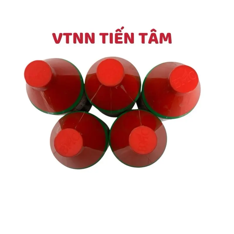 5 chai nắp đỏ Trâu Rừng Đen 900ml đựng chất lỏng phân bón