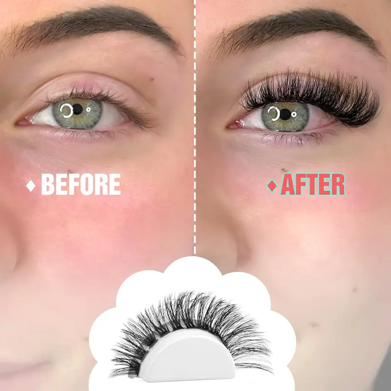 Natural Look Eyelash Extensions, 1 Box Individual False Eyelashes, Self Grafting Curl Eyelashes, Eye Makeup Enhancement False Eyelashes, Curl Cluster Lashes Cosmetic Kit, DIY Eyelash Extensions, Eyelashes Kit Set, Lash Clusters, High Quality Eyelashes 6