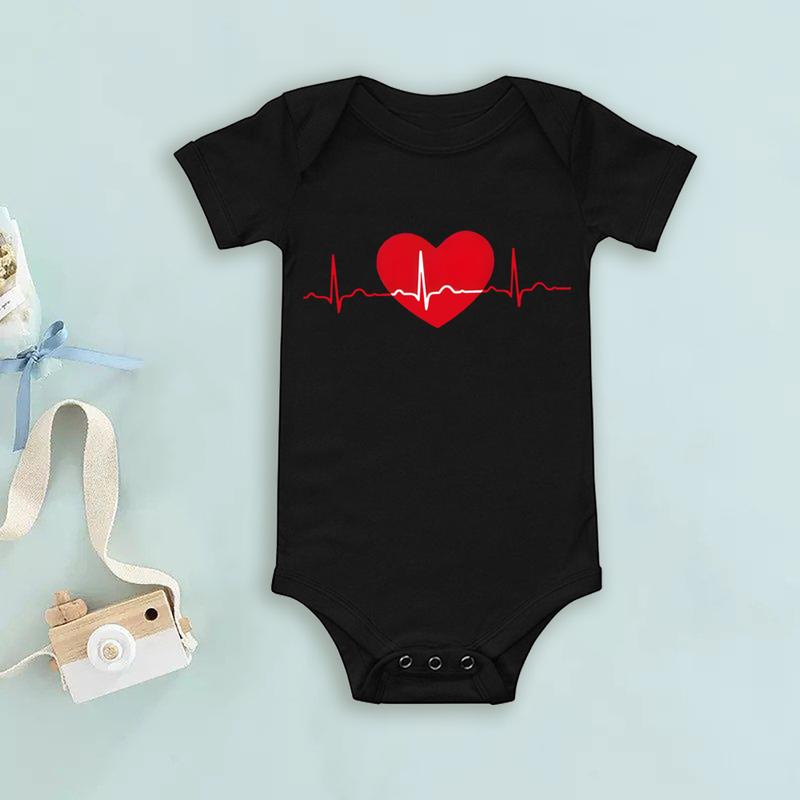 Tshirt Father Mother Kids Daughter Family Look Outfits Summer Family Matching Clothing Love Me Black/White Parent Child Tees Baby Jumpsuit 8