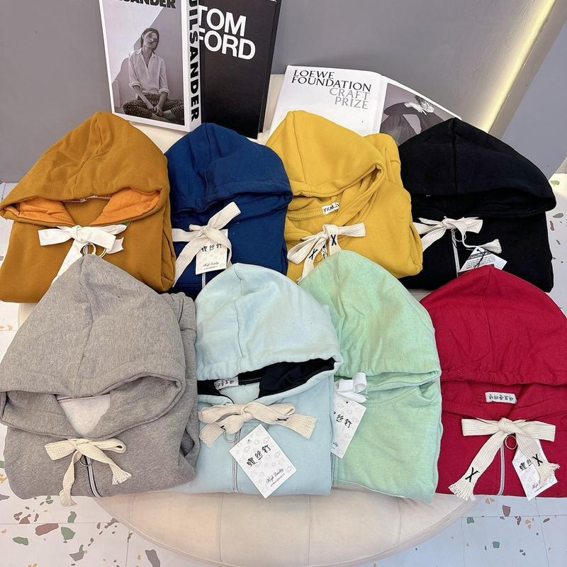 Khoác lửng nỉ ngoại tay phồng Nữ Top Jacket Nữ Top Women Áo Áo Khoác