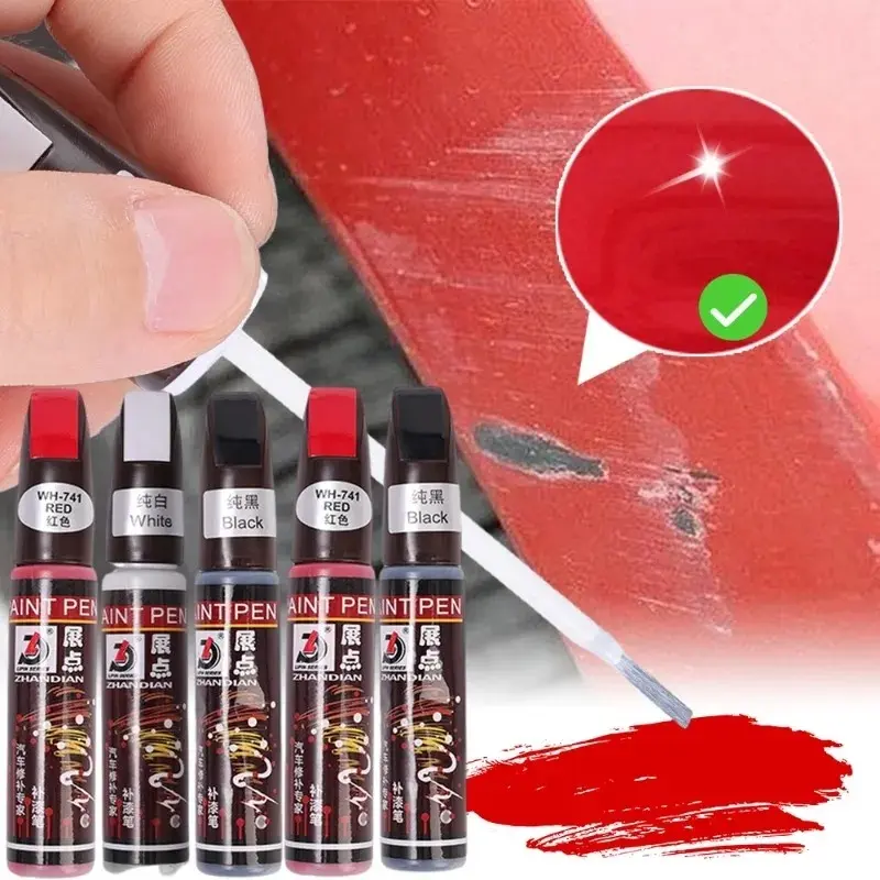 12ML Auto Paint Pen,Công cụ sơn khuôn mặt chuyên nghiệp,Đa màu,Sửa chữa sơn xe