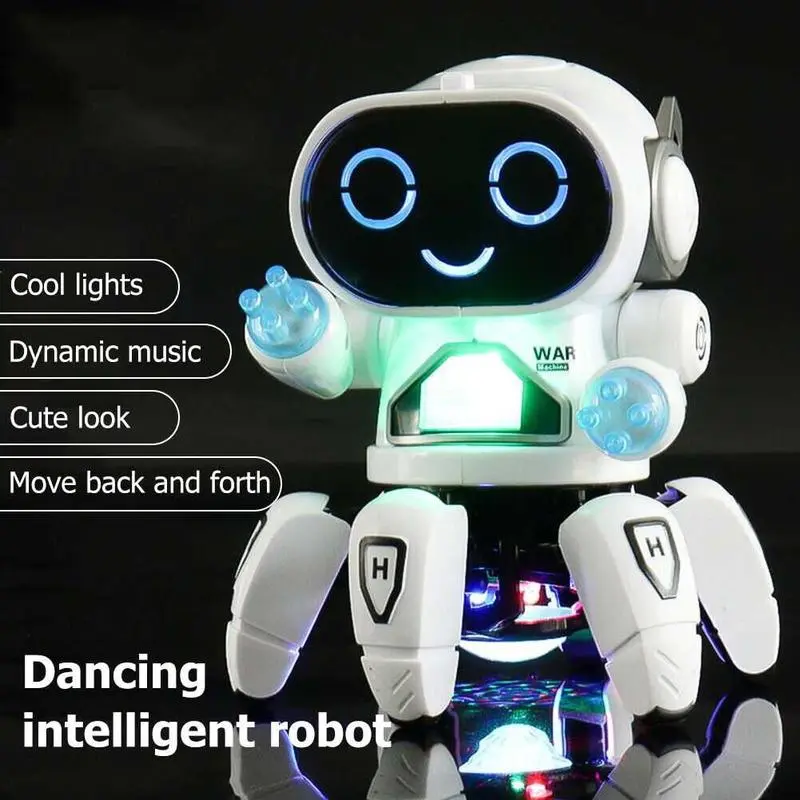 COD Mainan Robot Anak Hadiah Ulang Tahun Robot Pintar Menari untuk Mainan Anak-anak Cowok Cewek Bergerak Lampu Control Remote Toys 0