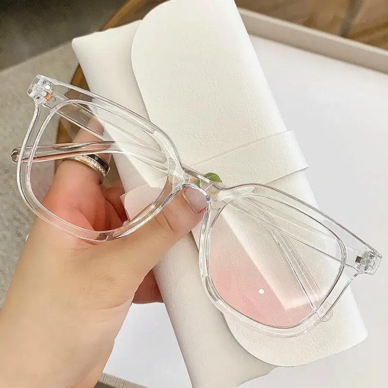 Mắt Kính Má Hồng Thời Trang Phong Cách Hàn Quốc Dành Cho Nữ- Có Thể Thay Tròng 4