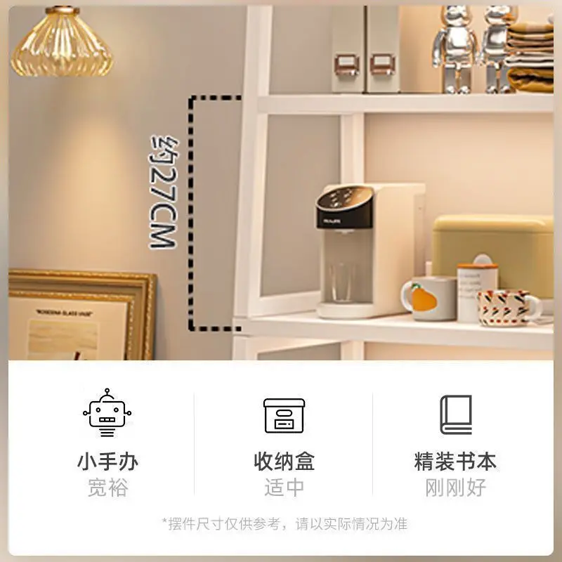 Kệ Sách Sàn, Vật Dụng Gia Đình, Chất Liệu Sắt Đơn Giản, Nhiều Tầng, Lưu Trữ Trưng Bày, Kệ Hình Thang, Thích Hợp Cho Phòng Khách Và Phòng Ngủ, Lưu Trữ 4