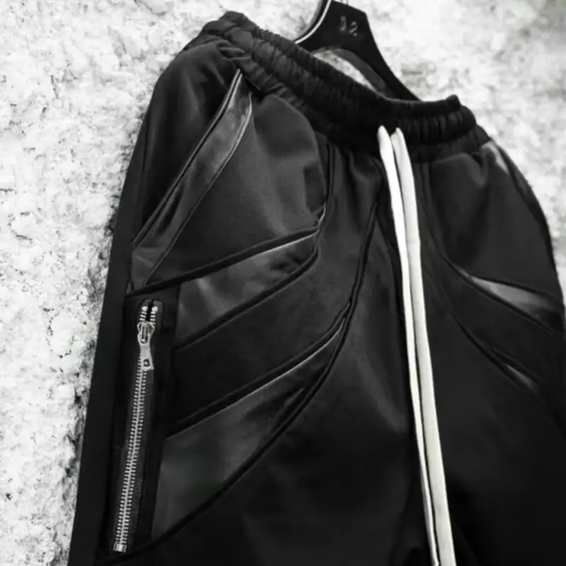 Quần Jogger Umi Phối Da + Quần Nỉ Trơn Phii Lippp, Có Khoá Chất Co Dãn 4