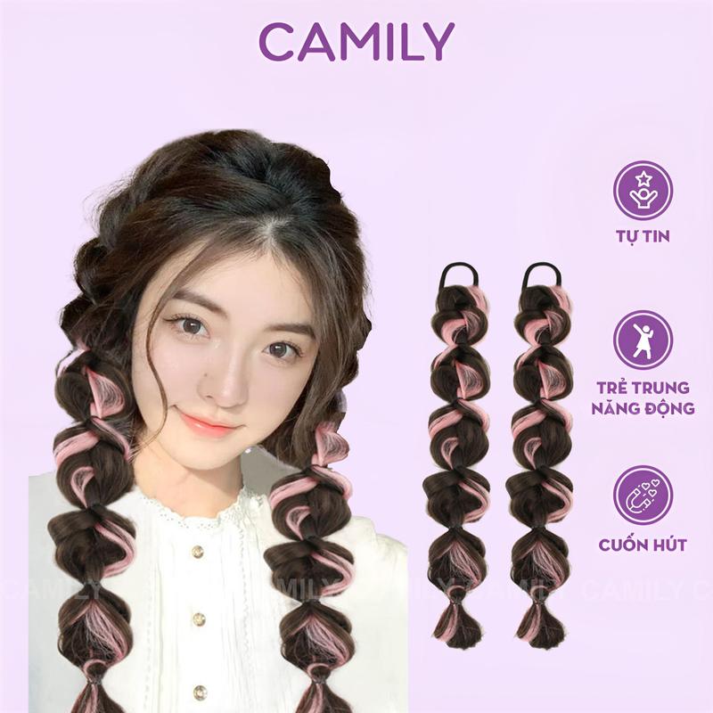 Tóc giả Camily tóc giả tết kẹo kiểu phồng xinh xắn dễ thương CM13 ( live )