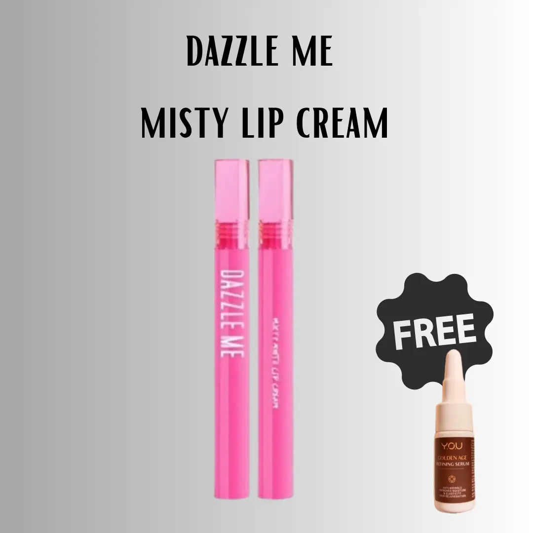 【New】DAZZLE ME Misty Matte Lip Cream | Silky Kiss Lip Matte Non Sticky 12 Jam Tahan Air Lipcream