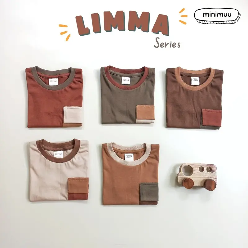 Minimuu Limma Series - Kaos Celana Anak Unisex/ Atasan dan Bawahan Anak/ Kaos Katun Unisex/ Earthtone 1