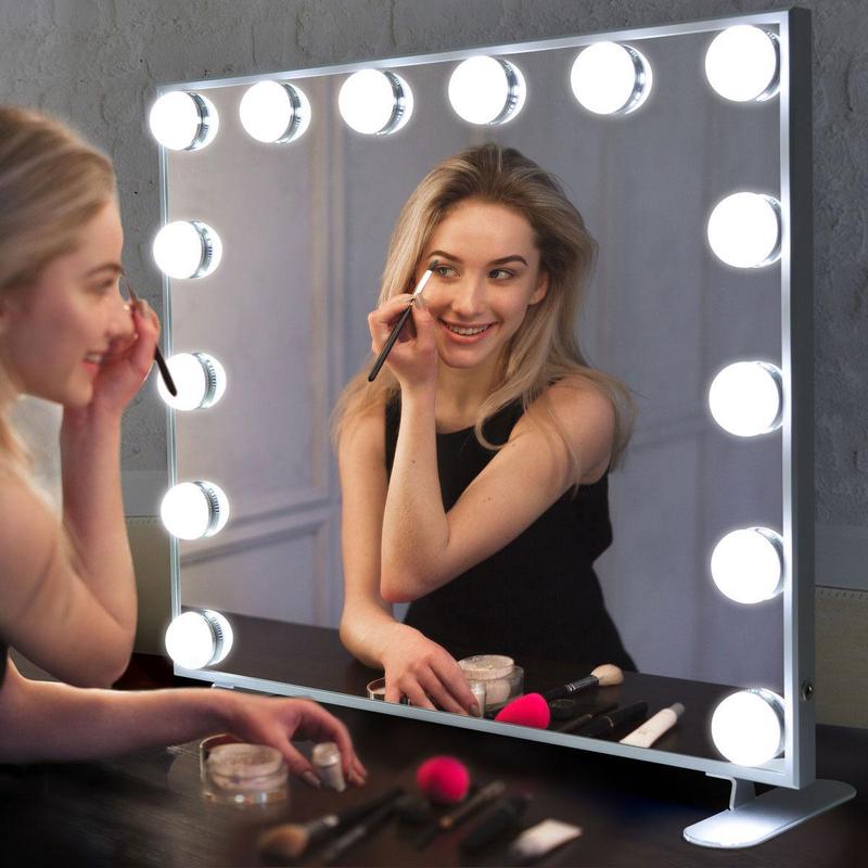 Product Introduction of LED Light Vanity Mirror Kit, 1 Count Dimmable Makeup Mirror Lamp with 10 Bulbs, Vanity Mirror Decorative Light with Adjustable Brightness, Gifts for Her, Gift for Women & Girls [No Vanity Mirror], Home Decor Set 0