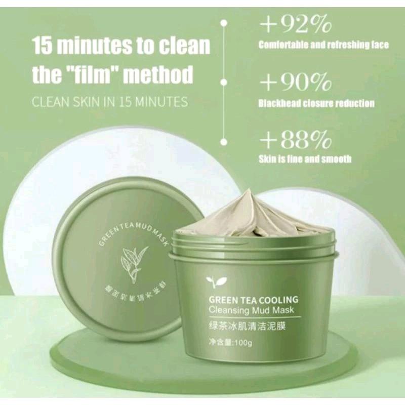 MASKER LUMPUR GREEN TEA / MUD MASK GREENTEA 2