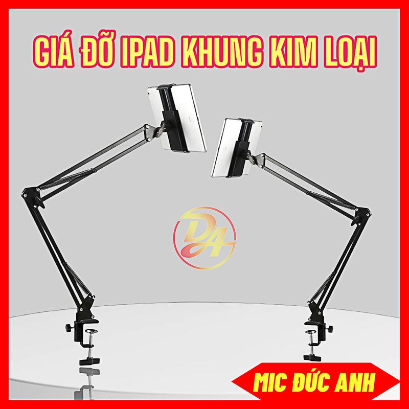 Giá Đỡ Điện Thoại, Máy Tính Bảng, Kẹp Ipad Đầu Giường, Kẹp Cạnh Bàn Xoay 360 Độ Điều Chỉnh Lắp Đặt Dễ Dàng Phụ Kiện Phone
