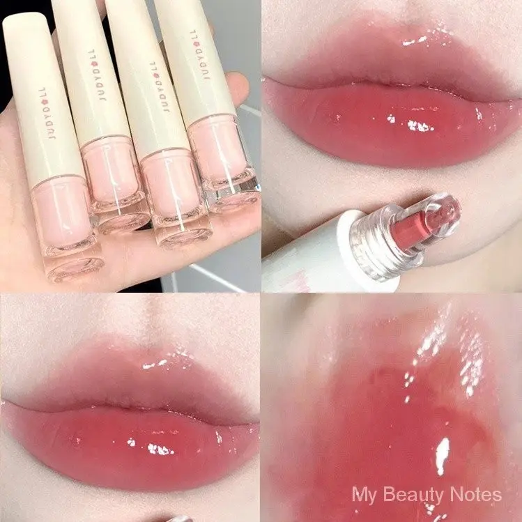 Judydoll lip glaze waterproof non-stick cup natural moisturizing whitening lip essence lip glaze 10ml lip makeup s3ir Lipgloss Gloss Lipstick Glossy Cosmetic Moisturizer Moisturize Hydrate Moisture Lip Care