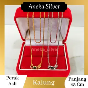 Kalung Itali Santa Variasi warna, Perak 925