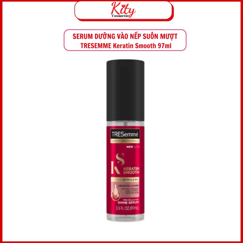  Serum Dưỡng Tóc TRESEMME Keratin Smooth Xịt Dưỡng tóc tạo kiểu Dầu Marula & Keratin Tóc Vào Nếp Bóng Mượt 97ml 