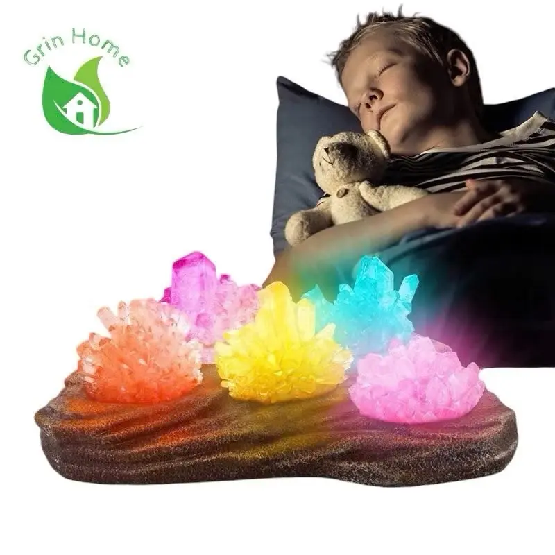 ￼Bộ nuôi tinh thể sẵn phôi 6 màu đầy đủ dụng cụ, Có Bán Lẻ Set Tinh Thể Full Hộp (Ảnh Thật)