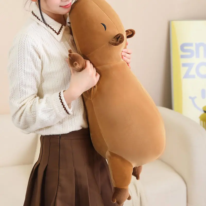 Capybara Design Plush Toy, 1 Count Cute Capybara Stuffed Doll, Soft Capybara Plush Pillow, Comfortable Home Decoration, Perfect Gift for Children 3
