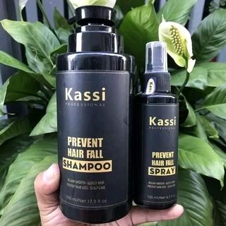 Bộ Dầu Gội Và Xịt Dưỡng Ch.ống Rụng Và Kí.ch Thí.ch Mọc Tóc Kassi Intensive Hair