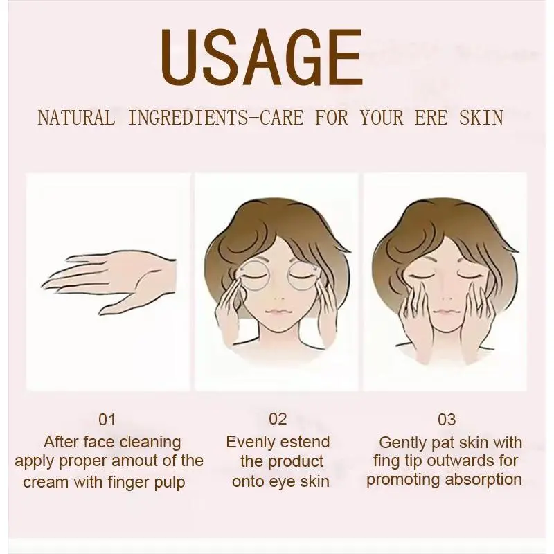 Kem mắt, Wrinkle, Kem loại bỏ túi mắt, Kem loại bỏ túi và quầng thâm, Loại bỏ túi mắt, Gel chống Bọng Mắt, Trì hoãn lão hóa, làm mờ nếp nhăn, Làm săn chắc, Làm sáng da, Unisex, Giảm quầng thâm, Thích hợp cho túi mắt, ys013 7