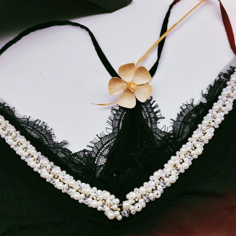 Product Introduction of Ren Đính Cườm Thủ Công, Phong Cách Cổ Điển, Công Nghiệp Nặng, Đồ Trang Trí Váy Tự Làm, Viền Cổ Áo Và Vai, Phụ Kiện Tự Làm, Phụ Kiện Quần Áo 5