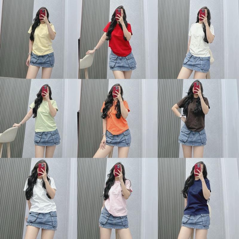 Áo Thun Nữ Baby Tee BASIC chất thun cotton 0