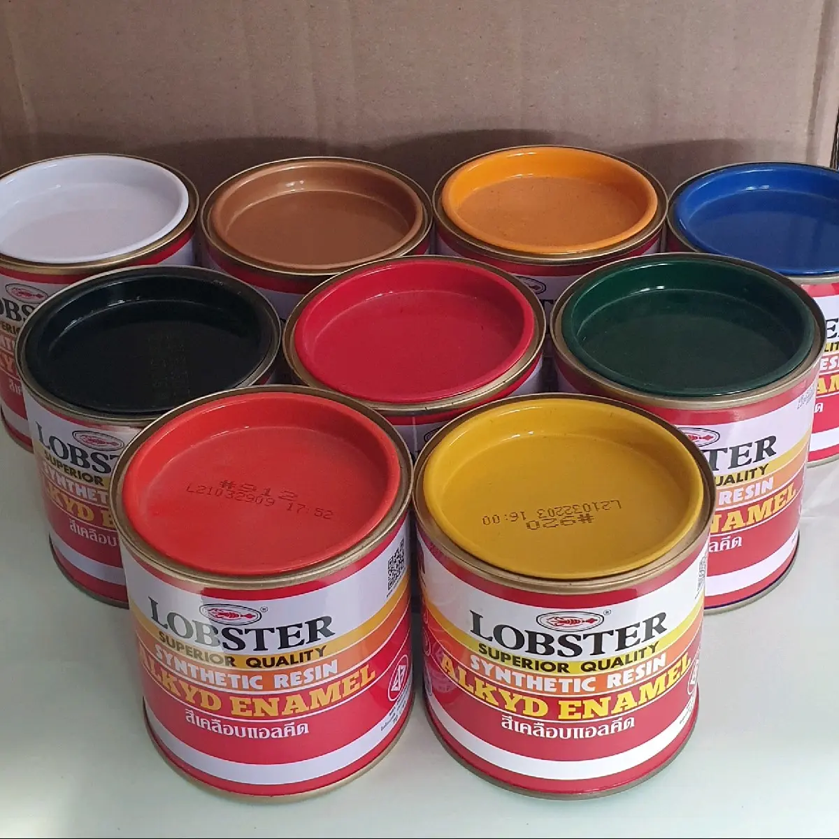 สีเคลือบแอลคีดล็อบสเตอร์(สีน้ำมันตรากุ้ง) 0.280ลิตร