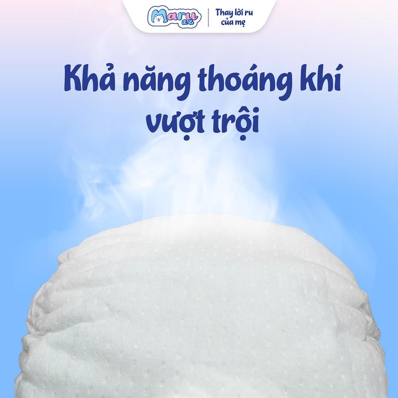 Product Introduction of [TẶNG NGAY 1 XE CHÒI CHÂN CON CỪU] Tã Bỉm Maru công nghệ Nhật form to, mềm mại, thấm hút qua đêm, an toàn lành tính 20