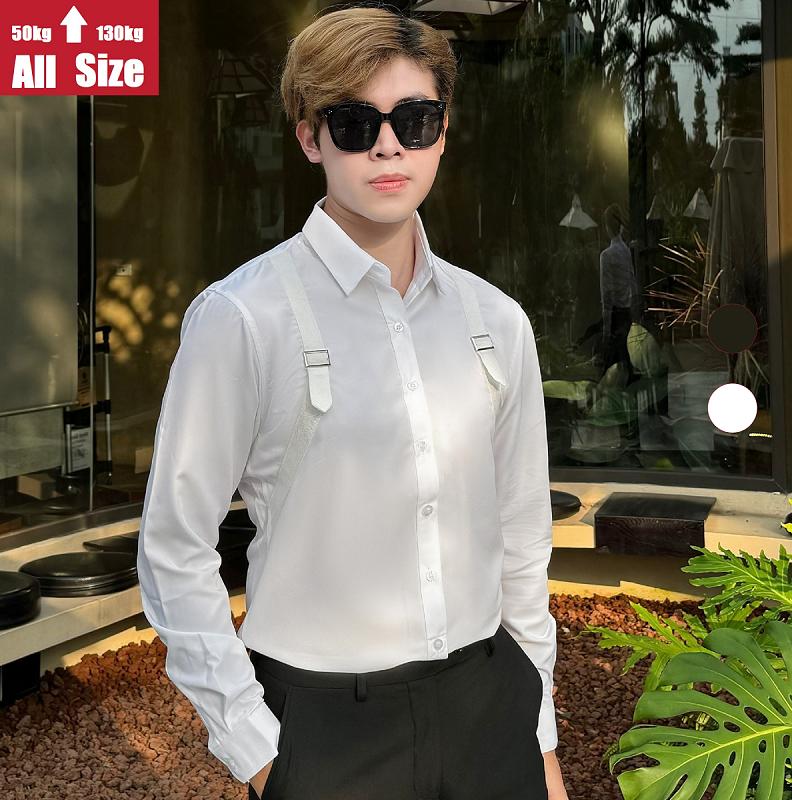 [ Có Bigsize ] Áo sơ mi nam dài tay 2 dây luxury. SM2D