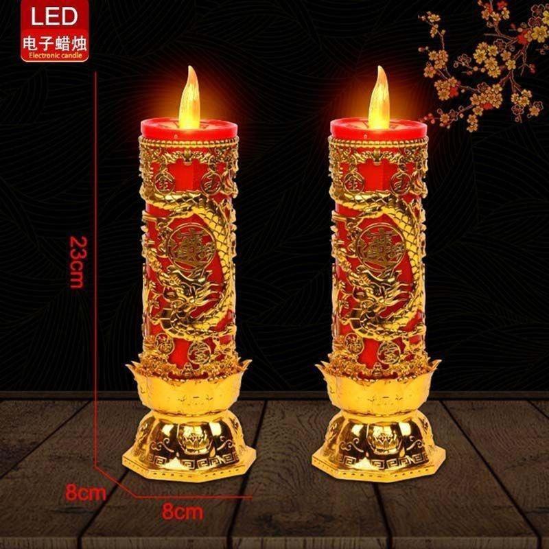  Đèn Thờ Vĩnh Cửu Đèn Trang Trí Bàn Thờ Nến Vĩnh Cửu Đặt Bàn Thờ Tổ Tiên Thần Tài Dùng Pin Sang Trọng Tôn Nghiêm Trang Trí Nhà 