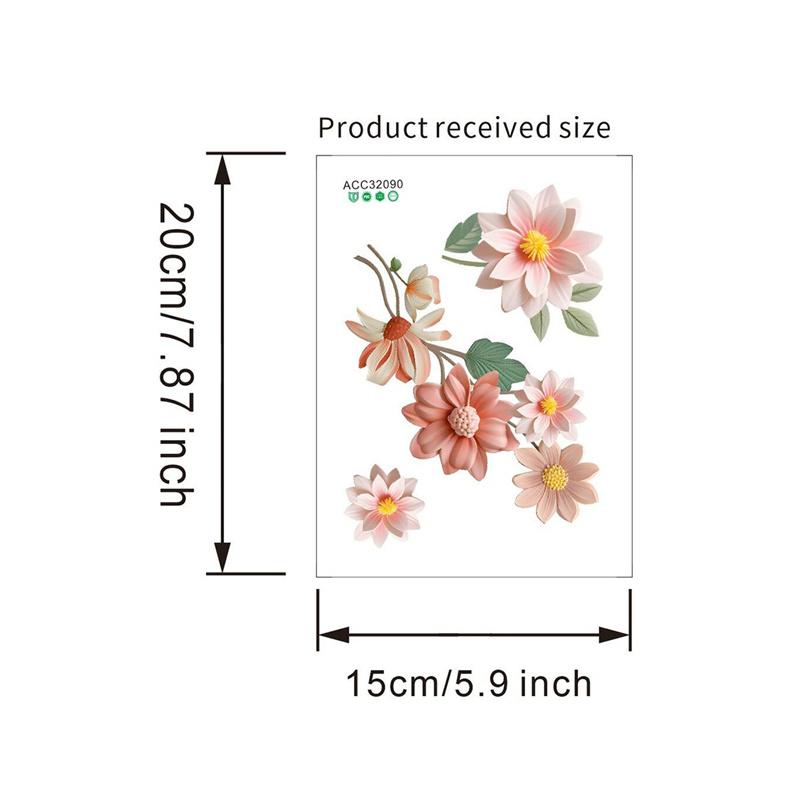 Product Introduction of Flowers Switch Stickers PVC Self-adhesive Removable Waterproof Sticker for Bedroom Bathroom Living Room Home Decoration Decals 25
