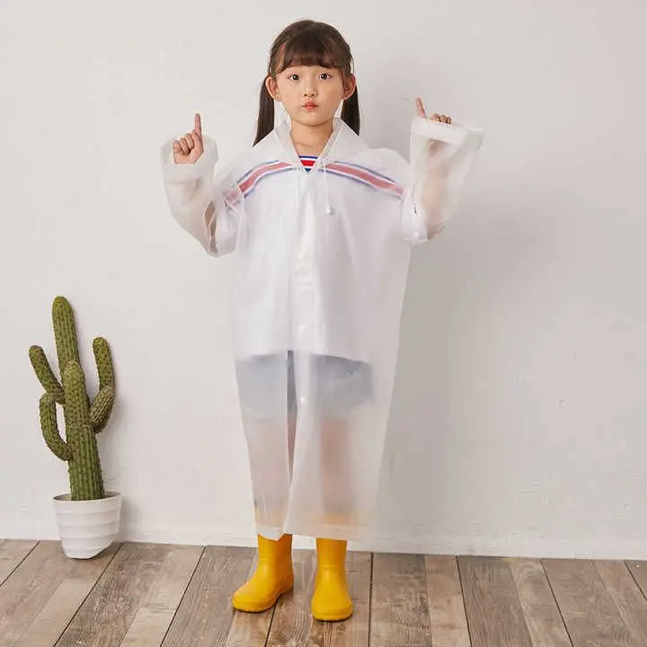 Jas Hujan Anak EVA Raincoat Lightweight Unisex Terusan 4