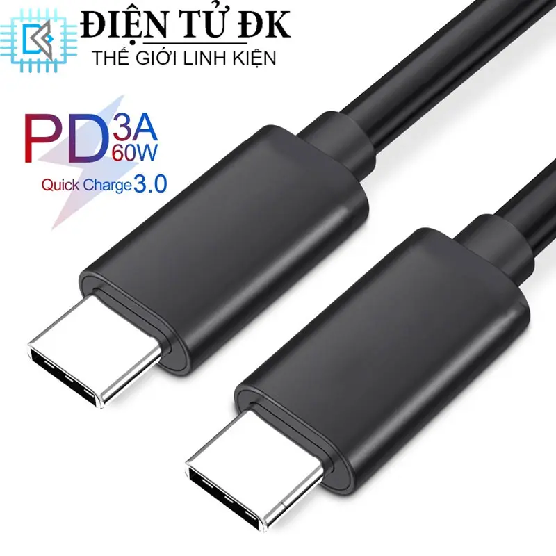 Cáp Sạc 60W Sạc Nhanh 22.5W TypeC - TypeC Dài 1M