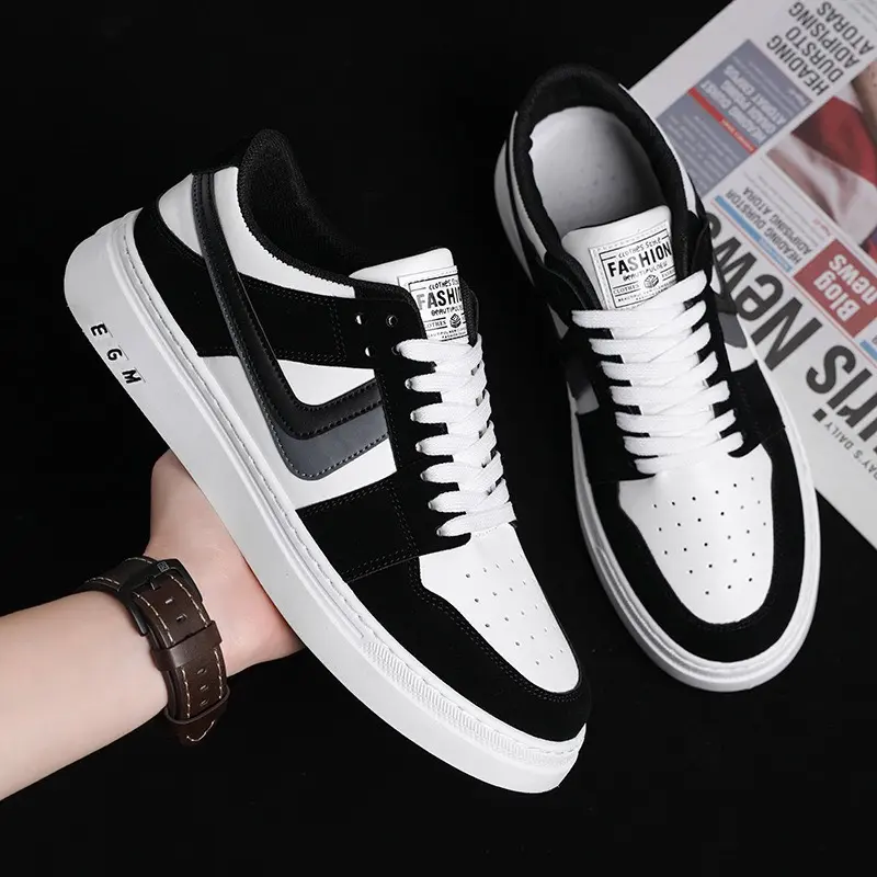 Giày Thể Thao Nam phong cách Hàn Quốc Trẻ Trung Năng Động LA01 Sneaker Shoes Đế Bằng Nhung