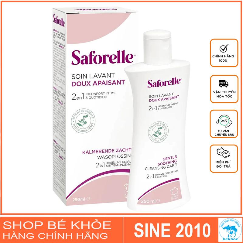 Dung dịch vệ sinh Saforelle 250ml - Dung dịch vệ sinh dành cho phụ nữ của Pháp