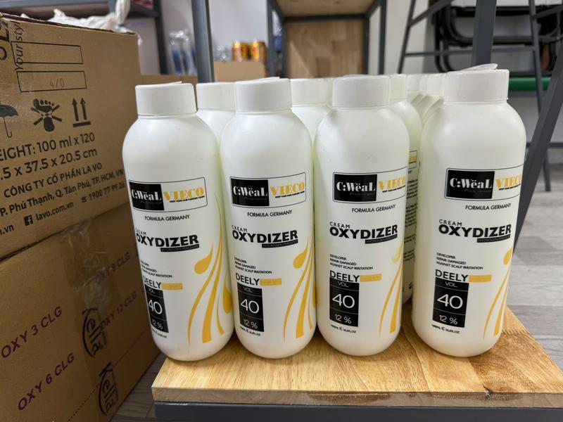  Oxy Trợ Nhuộm Không Rát hương Bạc Hà Cweal - Chai 1000ml siêu Tiết kiệm 